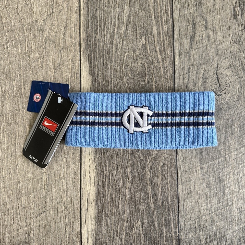 VTG Nike Team UNC North Carolina Tar Heels Light Blue DS Headband Ear Warmer NWT